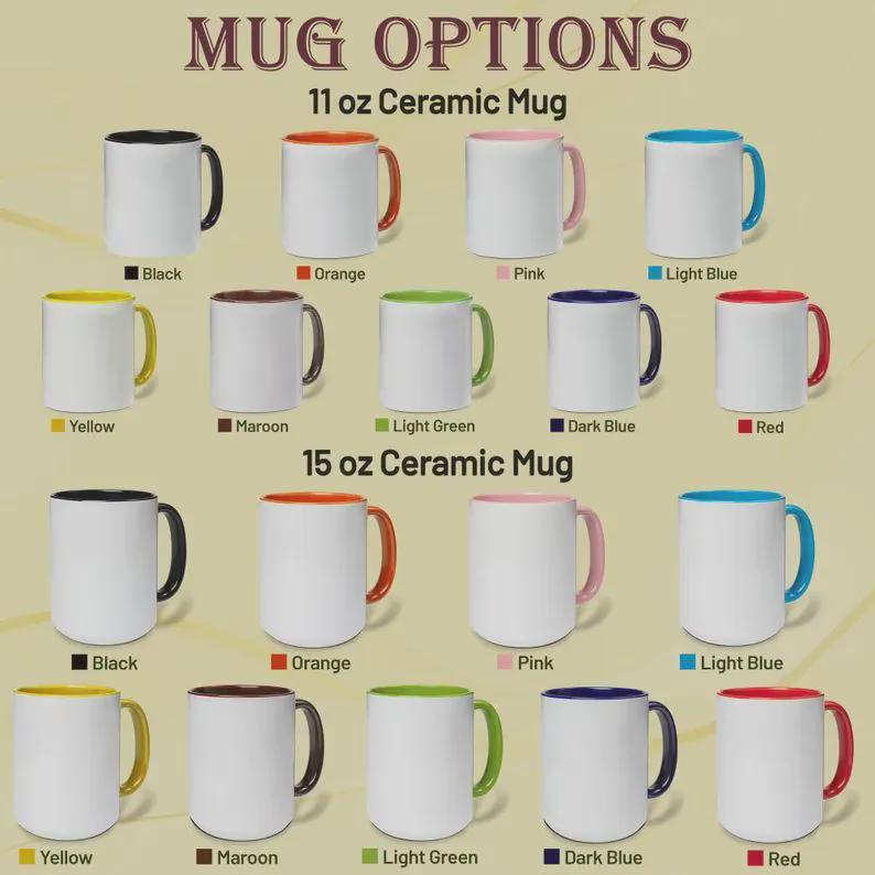 For The Love Of Books Personalized Mug – Custom Book Lover Gift – Romantic Reader Coffee Cup – 11oz 15oz Ringer Mug |Mug 114